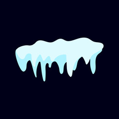 Snowcap vector illustration isolated background.