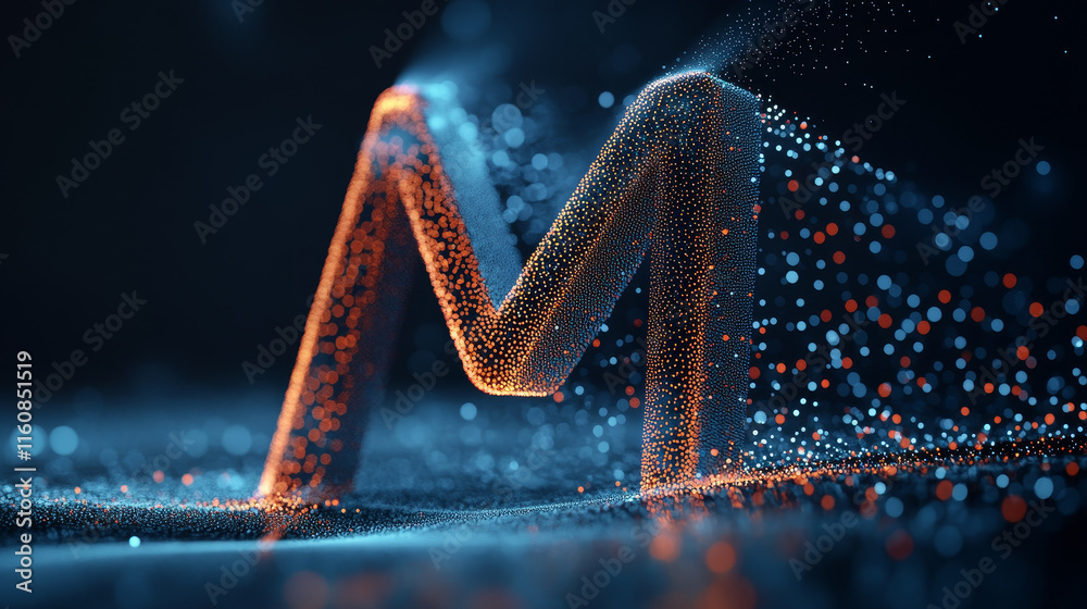 Fototapete set of alphabet symbols of letter m, such a logo. rasterized version also available in gallery
