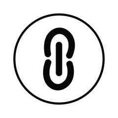 Link Icon Vector Illustration Isolated on White Background  Downloadable Design