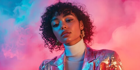 Futuristic Fashion with Holographic Style