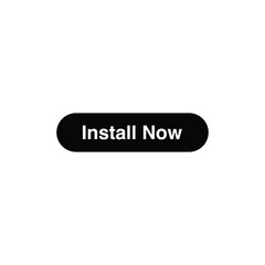 Install Now Button  Rounded Sign on White Background  Stock Vector Illustration
