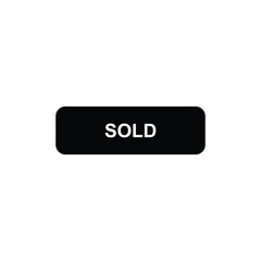 Sold Button on White Background for Download