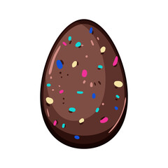 cadbury chocolate egg cartoon. kinder surprise, treat hollow, sweet dessert cadbury chocolate egg sign. isolated symbol vector illustration