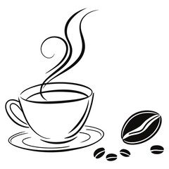 Vector coffee cup logo