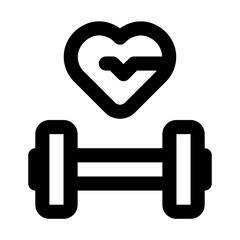 Healthy Lifestyle Simple Line Icon. Single icon, line vector icon