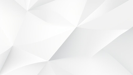 Obraz premium Abstract White Geometric Background With Modern Minimalistic Triangular Design Elements