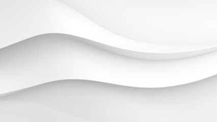 Abstract White Background With Soft Waves and Smooth Gradients for Design Projects