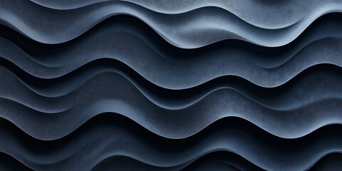 Obraz premium Abstract dark blue wavy texture background. (1)