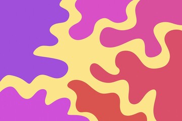 Abstract doodle background red pink purple