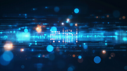 Obraz premium abstract background with binary code 