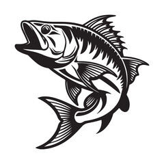 fish silhouette vector design illustration 