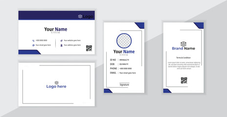 Creative business and ID card template for modern brands