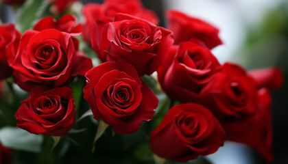 Bouquet of Red Roses &ndash; Romantic Valentine's Day Floral Arrangement for Love and Celebration
