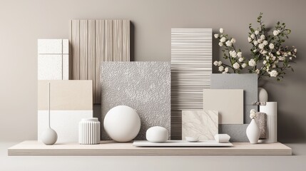 Obraz premium Sleek Minimalistic Design with Modern Textures and Subtle Tones