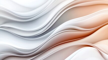 Abstract Geometric Wave Pattern Inspired Background in Soft Tones