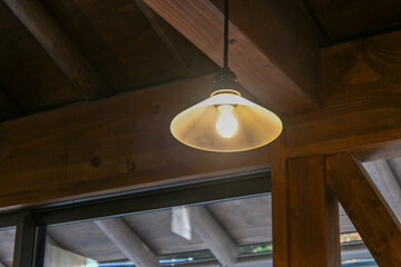 lamp on the ceiling