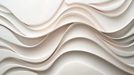 Obraz premium Elegant Minimalist Design with Smooth Waves and Subtle Texture