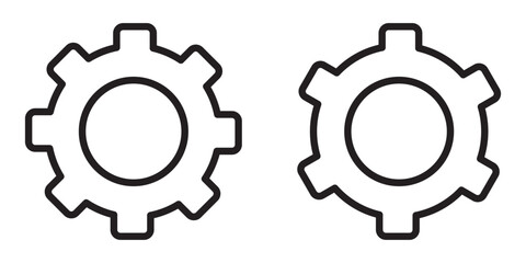 Settings line icon vector illustration