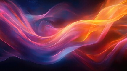 Fototapeta premium Flowing colors intertwine, creating mesmerizing dance of light a