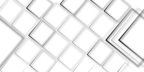 Fototapeta premium Abstract modern technology glowing digital arrow square cube box lines futuristic concept abstract white background. Suit for cover, header, poster, banner, web vector illustration.