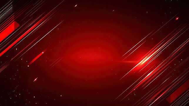 Abstract red background with diagonal lines and glowing light effects. - Powered by Adobe