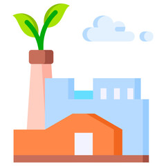 Green Factory Icon