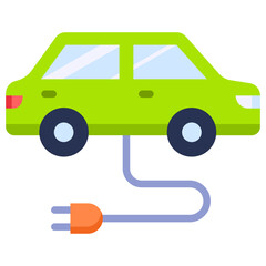 Electric Car Icon