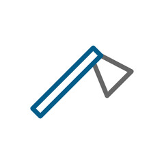 Ax icon vector illustration. Concept of work, repair, and construction.