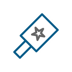 Obraz premium Magnifying glass with star icon. Concept of quality, best choice, and customer review.