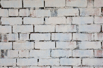 brick wall texture on gray background.