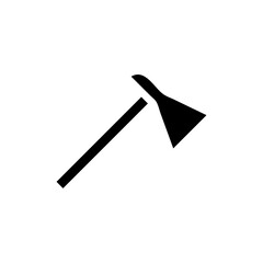 Adze axe icon. Carpentry and woodworking concept.