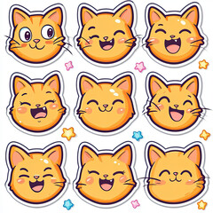 seamless pattern with orange cats