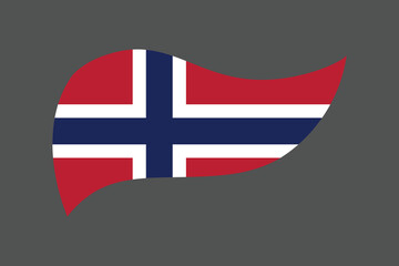 Obraz premium Norway flag, The flag of Norway, Flag of Norway national country symbol illustration Vector, Rectangle Norway flag illustration, Flat vector illustration 