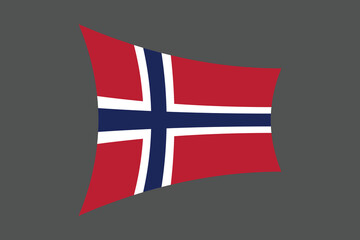 Obraz premium Norway flag, The flag of Norway, Flag of Norway national country symbol illustration Vector, Rectangle Norway flag illustration, Flat vector illustration 