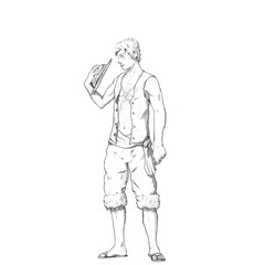 Set of pirates, sketches