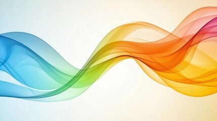 Obraz premium Abstract Rainbow Wave Design Graphic Background