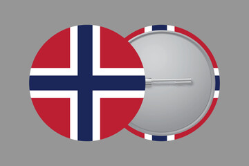 Obraz premium Norway flag sign, Norway flag vector graphic, Norway country flag is a symbol of freedom, National Norway flag, vector illustration 