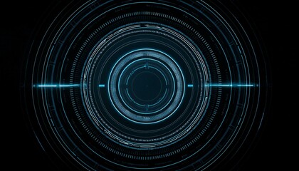 Abstract Circular Tech Interface 