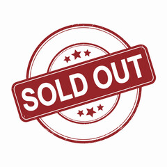 Circular Sold Out Stamp