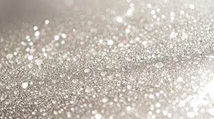 Silver Water Drops Sparkle, A Beautiful Nature Background