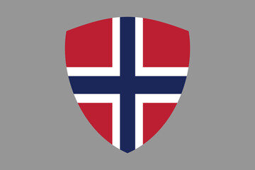 Obraz premium Norway flag sign, Norway flag vector graphic, Norway country flag is a symbol of freedom, National Norway flag, vector illustration 