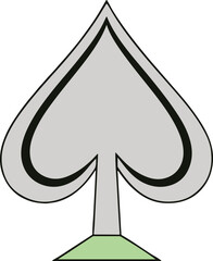 isolated spade Vector, spade Silhouette, spade icon set, spade logo,spade Vector illustration, Vector Graphic, EPS 10 , clip art work,