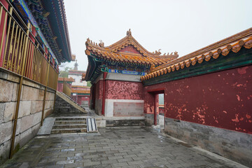 Tibetan Architecture Scenery of the Four Great Regions Scenic Spots of Summer Palace in Beijing.