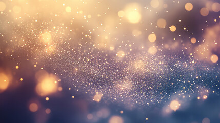 Fototapeta premium shimmering background with sparkling lights and bokeh effects creates magical atmosphere