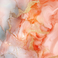 Obraz premium Delicate abstract patterns in pink and gold create stunning visual
