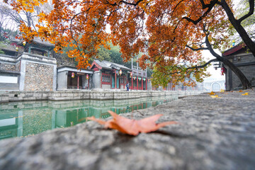 Scenery of Suzhou Street, Summer Palace, Beijing.