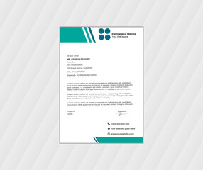 a bundle of 1 templates of different colors a4 Letterhead template Design