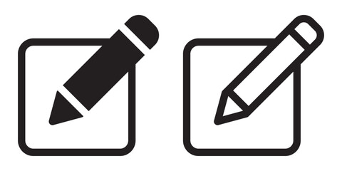 Edit icon, edit pen icon, Pencil icon, sign up icon, edit text file documents icon set. Edit glyph icon vector illustration isolated on white background.