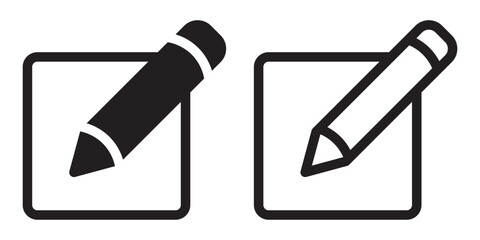 Edit icon, edit pen icon, Pencil icon, sign up icon, edit text file documents icon set. Edit glyph icon vector illustration isolated on white background.