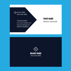 Modern and clean professional business card.